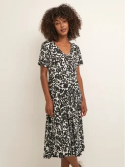 Kaffe Vestito Di Maglia Inger 10507416 Nero Regular Fit