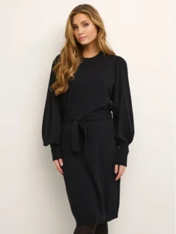 Kaffe Vestito Di Maglia Kajees 10506961 Nero Regular Fit