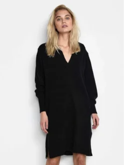 Kaffe Vestito Di Maglia Wendy 10506869 Nero Relaxed Fit