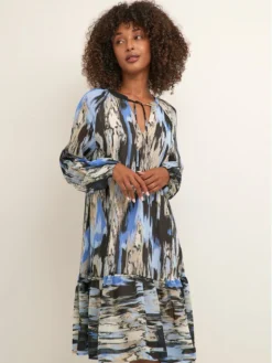 Kaffe Vestito Estivo Qia 10507253 Blu Loose Fit