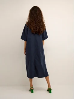 Vestito Chemisier Hayden 10104278 Blu Scuro Loose Fit -Offerta economica Guess || Calvin Klein Jeans || Vero Moda karen by simonsen vestito chemisier hayden 10104278 blu scuro loose fit 2