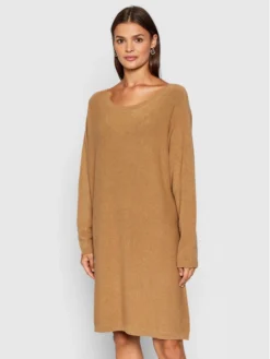 Vestito Di Maglia 3M8335 Marrone Oversize