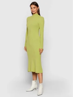 Vestito Di Maglia 3M8339 Verde Slim Fit