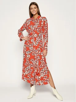 LAUREL Vestito Chemisier 12002 Arancione Regular Fit