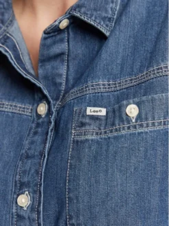 Lee Vestito Chemisier Eyelet L50MCULA 112321266 Blu Regular Fit -Offerta economica Guess || Calvin Klein Jeans || Vero Moda lee vestito chemisier eyelet l50mcula 112321266 blu regular fit 3