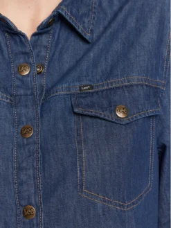 Lee Vestito Chemisier L50DCLDK 112321265 Blu Scuro Regular Fit -Offerta economica Guess || Calvin Klein Jeans || Vero Moda lee vestito chemisier l50dcldk 112321265 blu scuro regular fit 4