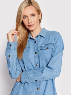 Lee Vestito Chemisier L50DCLLR Blu Regular Fit -Offerta economica Guess || Calvin Klein Jeans || Vero Moda lee vestito chemisier l50dcllr blu regular fit 3