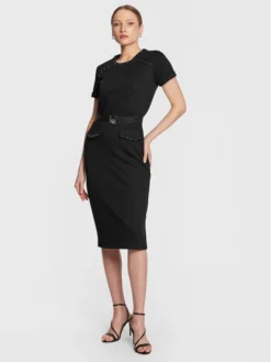 Vestito Di Maglia TA3032 JS178 Nero Regular Fit