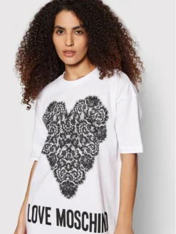 LOVE MOSCHINO Vestito Da Giorno W592335M 3876 Bianco Regular Fit -Offerta economica Guess || Calvin Klein Jeans || Vero Moda love moschino vestito da giorno w592335m 3876 bianco regular fit 3