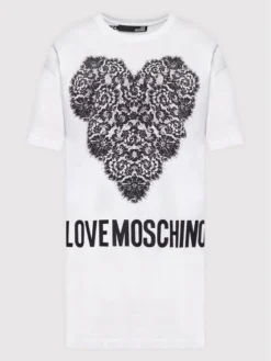 LOVE MOSCHINO Vestito Da Giorno W592335M 3876 Bianco Regular Fit -Offerta economica Guess || Calvin Klein Jeans || Vero Moda love moschino vestito da giorno w592335m 3876 bianco regular fit 4
