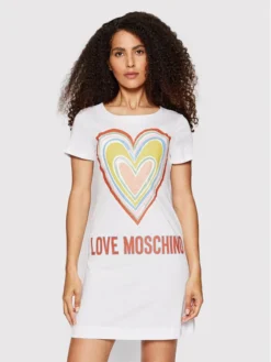 LOVE MOSCHINO Vestito Da Giorno W592918M 3876 Bianco Regular Fit