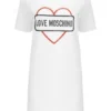 LOVE MOSCHINO Vestito Da Giorno W5A0206E 2017 Bianco Regular Fit
