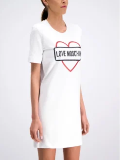 LOVE MOSCHINO Vestito Da Giorno W5A0206E 2017 Bianco Regular Fit -Offerta economica Guess || Calvin Klein Jeans || Vero Moda love moschino vestito da giorno w5a0206e2017 regular fit 2 2