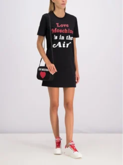 LOVE MOSCHINO Vestito Da Giorno W5A0209E1958 Nero Regular Fit
