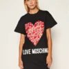LOVE MOSCHINO Vestito Di Maglia W5B1104M 4055 Nero Regular Fit