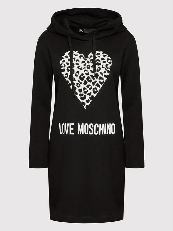 LOVE MOSCHINO Vestito Di Maglia W5B1905M 4055 Nero Regular Fit 5 LOVE MOSCHINO Vestito Di Maglia W5B1905M 4055 Nero Regular Fit - immagine 5