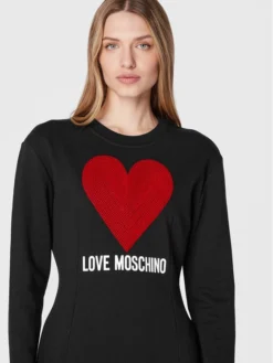 LOVE MOSCHINO Vestito Di Maglia WD0501E 2388 Nero Regular Fit -Offerta economica Guess || Calvin Klein Jeans || Vero Moda love moschino vestito di maglia wd0501e 2388 nero regular fit 3