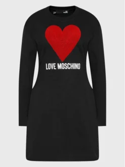LOVE MOSCHINO Vestito Di Maglia WD0501E 2388 Nero Regular Fit -Offerta economica Guess || Calvin Klein Jeans || Vero Moda love moschino vestito di maglia wd0501e 2388 nero regular fit 4