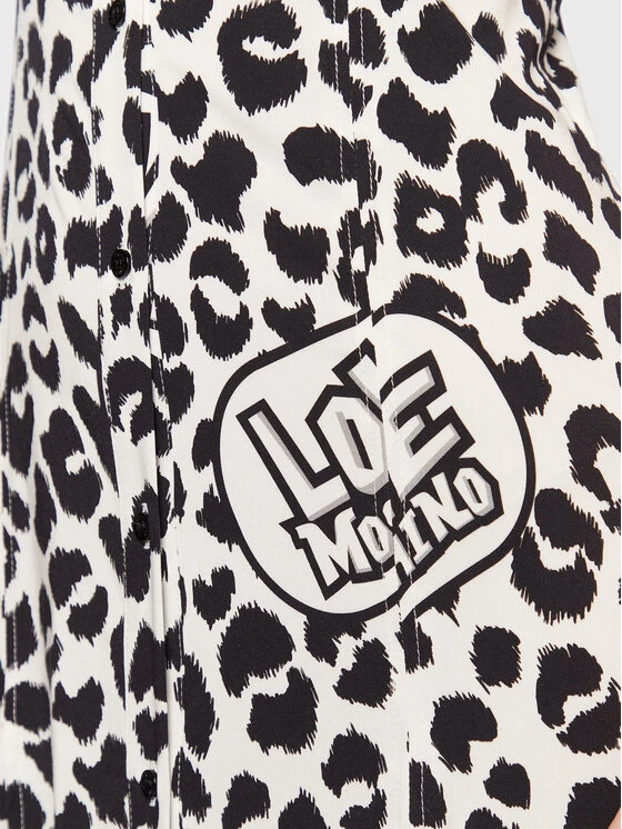 LOVE MOSCHINO Vestito Estivo WVJ5600S 3841 Bianco Regular Fit 4 LOVE MOSCHINO Vestito Estivo WVJ5600S 3841 Bianco Regular Fit - immagine 4