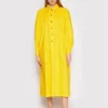 LUISA SPAGNOLI Vestito Chemisier Paratia 538915 Giallo Loose Fit