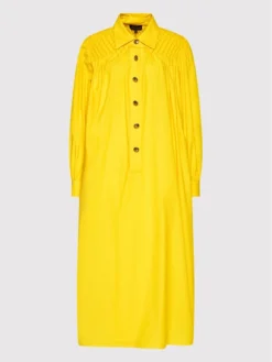 LUISA SPAGNOLI Vestito Chemisier Paratia 538915 Giallo Loose Fit -Offerta economica Guess || Calvin Klein Jeans || Vero Moda luisa spagnoli vestito chemisier paratia 538915 giallo loose fit 4