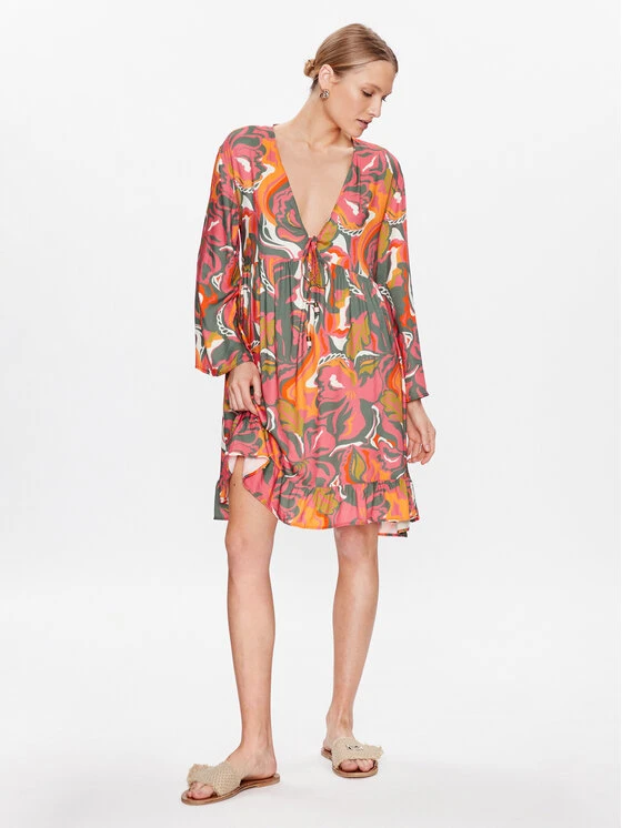 Maaji Vestito Estivo 1990CTU001 Rosa Relaxed Fit 2 Maaji Vestito Estivo 1990CTU001 Rosa Relaxed Fit - immagine 2