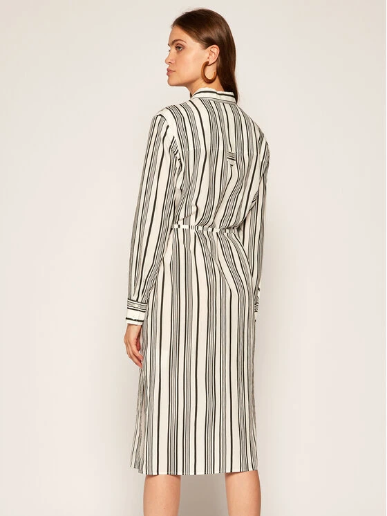 Marc O'Polo Vestito Chemisier 006 0915 21315 Bianco Regular Fit 3 Marc O'Polo Vestito Chemisier 006 0915 21315 Bianco Regular Fit - immagine 3