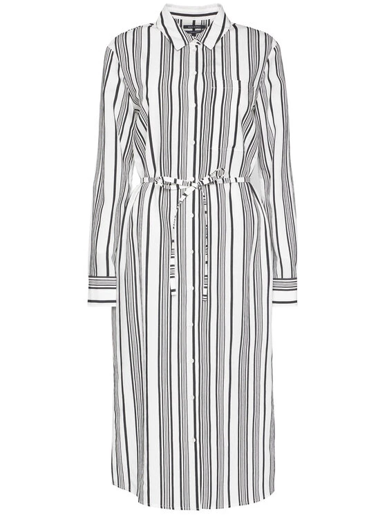 Marc O'Polo Vestito Chemisier 006 0915 21315 Bianco Regular Fit 5 Marc O'Polo Vestito Chemisier 006 0915 21315 Bianco Regular Fit - immagine 5