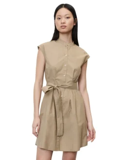 Marc O'Polo Vestito Chemisier 303105121415 Marrone Regular Fit