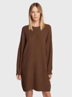 Marc O'Polo Vestito Di Maglia 208 6006 67131 Marrone Oversize