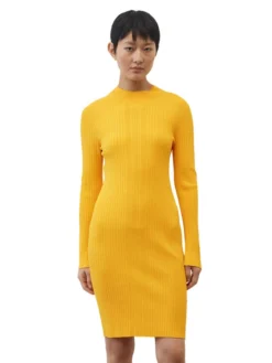 Marc O'Polo Vestito Di Maglia 302512967007 Arancione Regular Fit