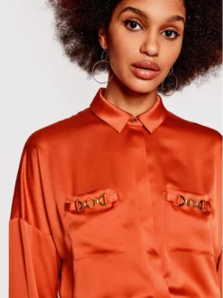 Vestito Chemisier 2GGK61 WDH30 Arancione Regular Fit -Offerta economica Guess || Calvin Klein Jeans || Vero Moda marciano guess vestito chemisier 2ggk61 wdh30 arancione regular fit 3