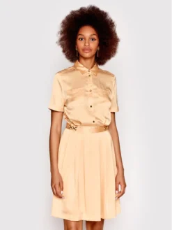 Vestito Chemisier 2GGK62 9599Z Arancione Regular Fit