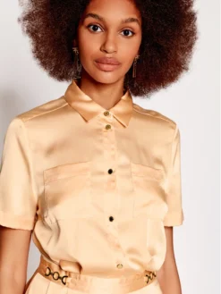 Vestito Chemisier 2GGK62 9599Z Arancione Regular Fit -Offerta economica Guess || Calvin Klein Jeans || Vero Moda marciano guess vestito chemisier 2ggk62 9599z arancione regular fit 3