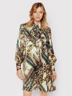 Vestito Chemisier Chemisier 2RGK07 7099Z Marrone Regular Fit