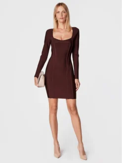 Vestito Di Maglia 2BGK08 5036Z Marrone Slim Fit -Offerta economica Guess || Calvin Klein Jeans || Vero Moda marciano guess vestito di maglia 2bgk08 5036z marrone slim fit 1