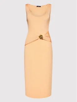 Vestito Di Maglia Veronique 2GGK09 5662Z Arancione Slim Fit -Offerta economica Guess || Calvin Klein Jeans || Vero Moda marciano guess vestito di maglia veronique 2ggk09 5662z arancione slim fit 4