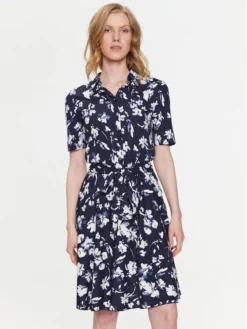 MAX & Co. Vestito Chemisier Francia 76212223 Blu Scuro Regular Fit