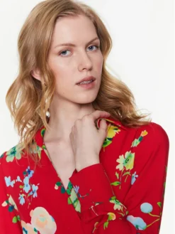 MAX & Co. Vestito Da Giorno Tencita 72213023 Rosso Regular Fit -Offerta economica Guess || Calvin Klein Jeans || Vero Moda max co vestito da giorno tencita 72213023 rosso regular fit 3