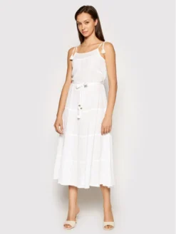 Melissa Odabash Vestito Estivo Fru CR Bianco Regular Fit