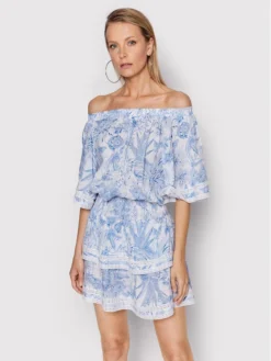 Melissa Odabash Vestito Estivo Micha SS Blu Regular Fit