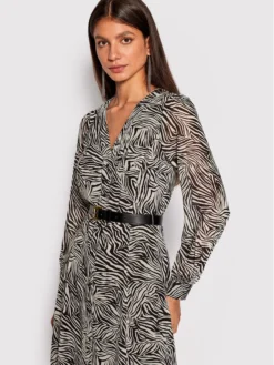 MICHAEL Michael Kors Vestito Chemisier Georgette MU28Y46636 Beige Regular Fit -Offerta economica Guess || Calvin Klein Jeans || Vero Moda michael michael kors vestito chemisier georgette mu28y46636 beige regular fit 3