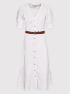 MICHAEL Michael Kors Vestito Chemisier Palm Eyelet MU2814Z4MM Bianco Regular Fit -Offerta economica Guess || Calvin Klein Jeans || Vero Moda michael michael kors vestito chemisier palm eyelet mu2814z4mm bianco regular fit 4