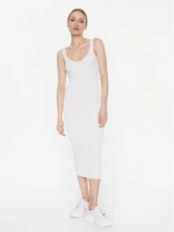 Vestito Di Maglia Light Skin Écru Slim Fit