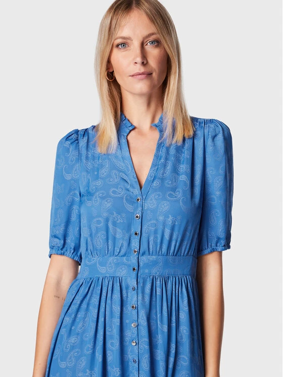 MORGAN Vestito Chemisier 222-RANISA Blu Regular Fit 4 MORGAN Vestito Chemisier 222-RANISA Blu Regular Fit - immagine 4