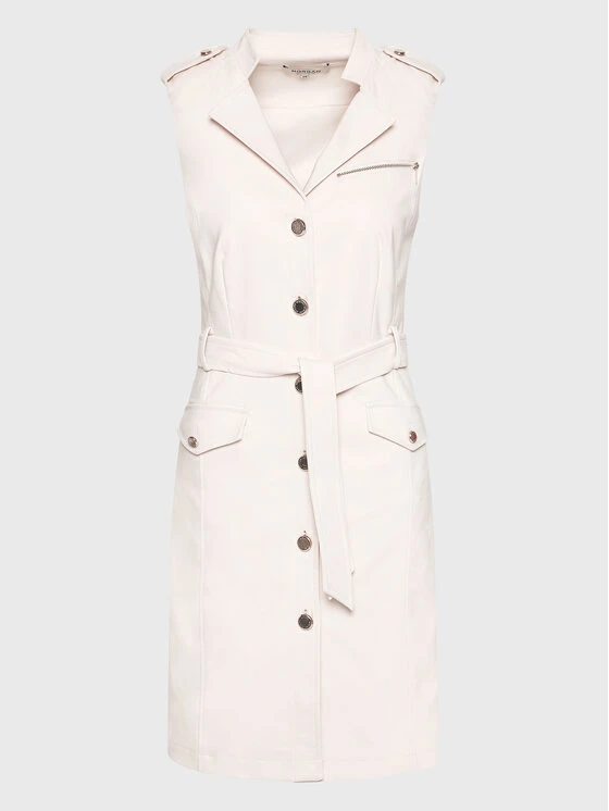 MORGAN Vestito Chemisier 222-RENZA Beige Regular Fit 5 MORGAN Vestito Chemisier 222-RENZA Beige Regular Fit - immagine 5