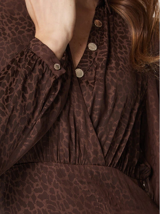 MORGAN Vestito Da Giorno 222-RONEW Marrone Regular Fit 5 MORGAN Vestito Da Giorno 222-RONEW Marrone Regular Fit - immagine 5