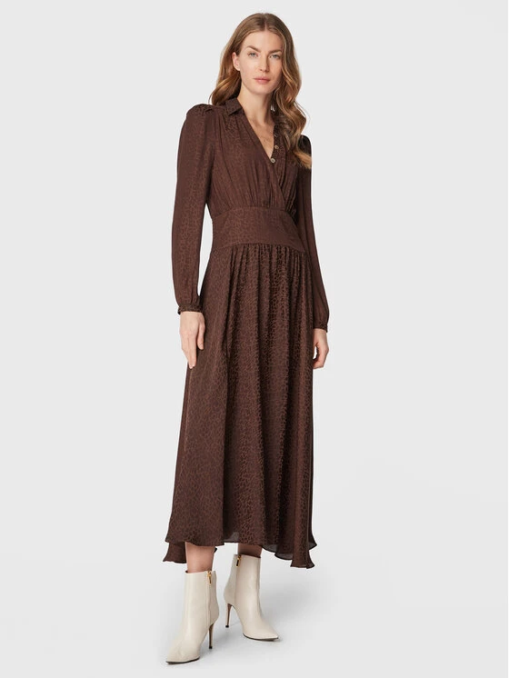 MORGAN Vestito Da Giorno 222-RONEW Marrone Regular Fit 1 MORGAN Vestito Da Giorno 222-RONEW Marrone Regular Fit