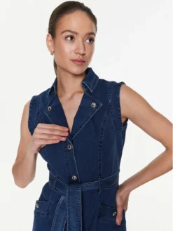 MORGAN Vestito Di Jeans 231-RASMIN1 Blu Slim Fit -Offerta economica Guess || Calvin Klein Jeans || Vero Moda morgan vestito di jeans 231 rasmin1 blu slim fit 3