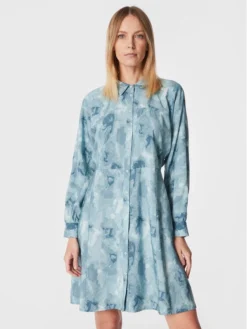 MOSS COPENHAGEN Vestito Chemisier Annalise 17211 Blu Regular Fit